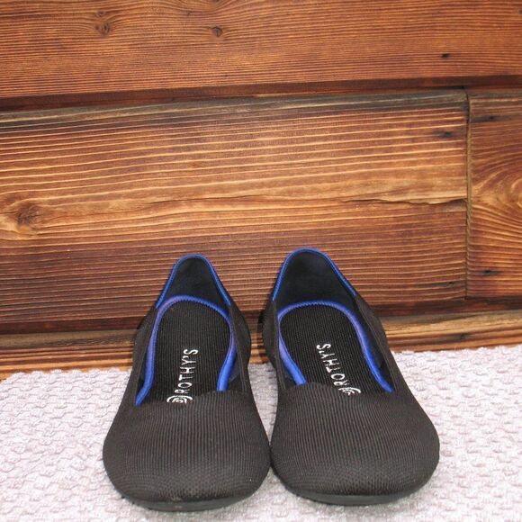 Rothy's The Flat Round Toe Flat Shoes Black 11 - Picture 4 of 11
